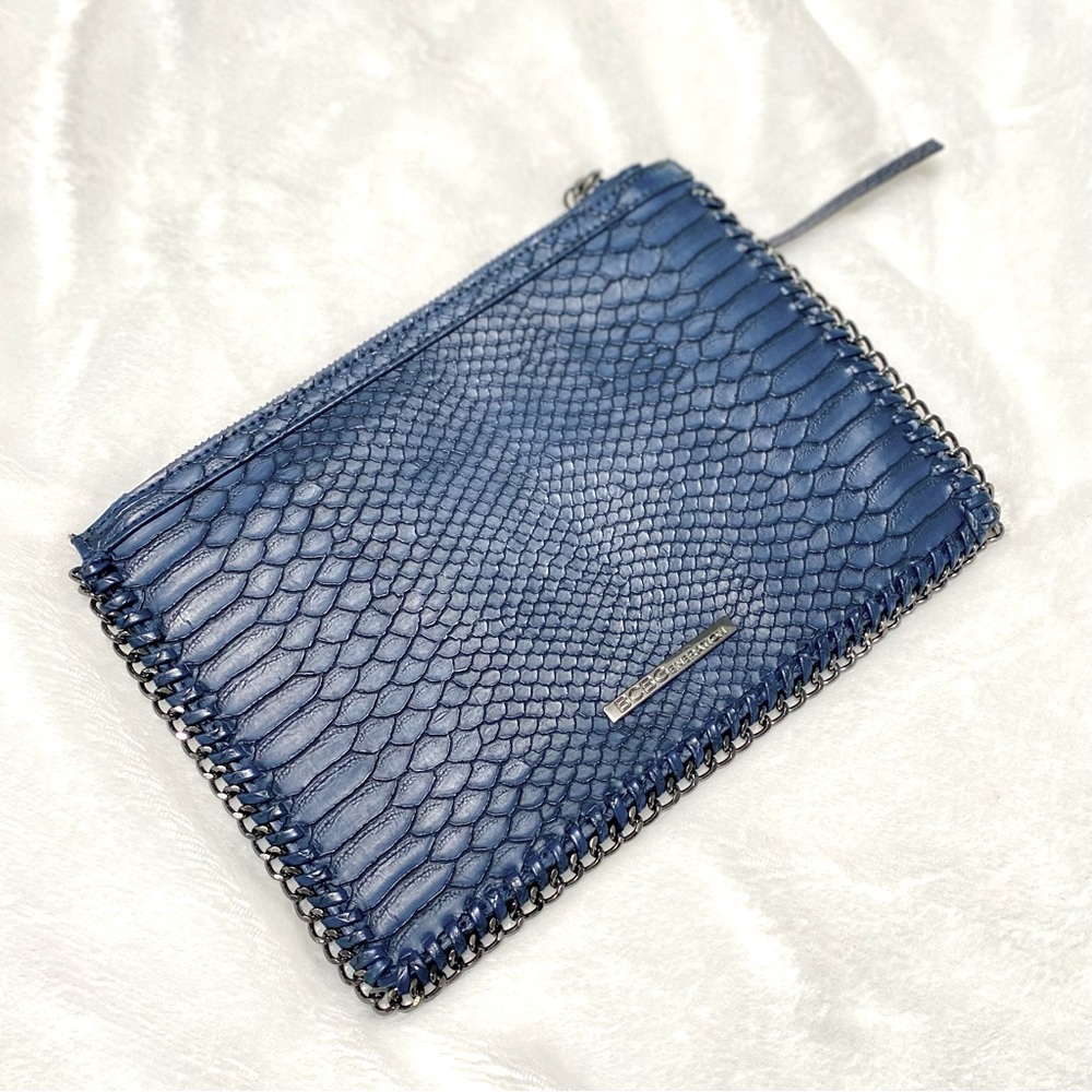 BCBGeneration Dark Blue Zippered Clutch